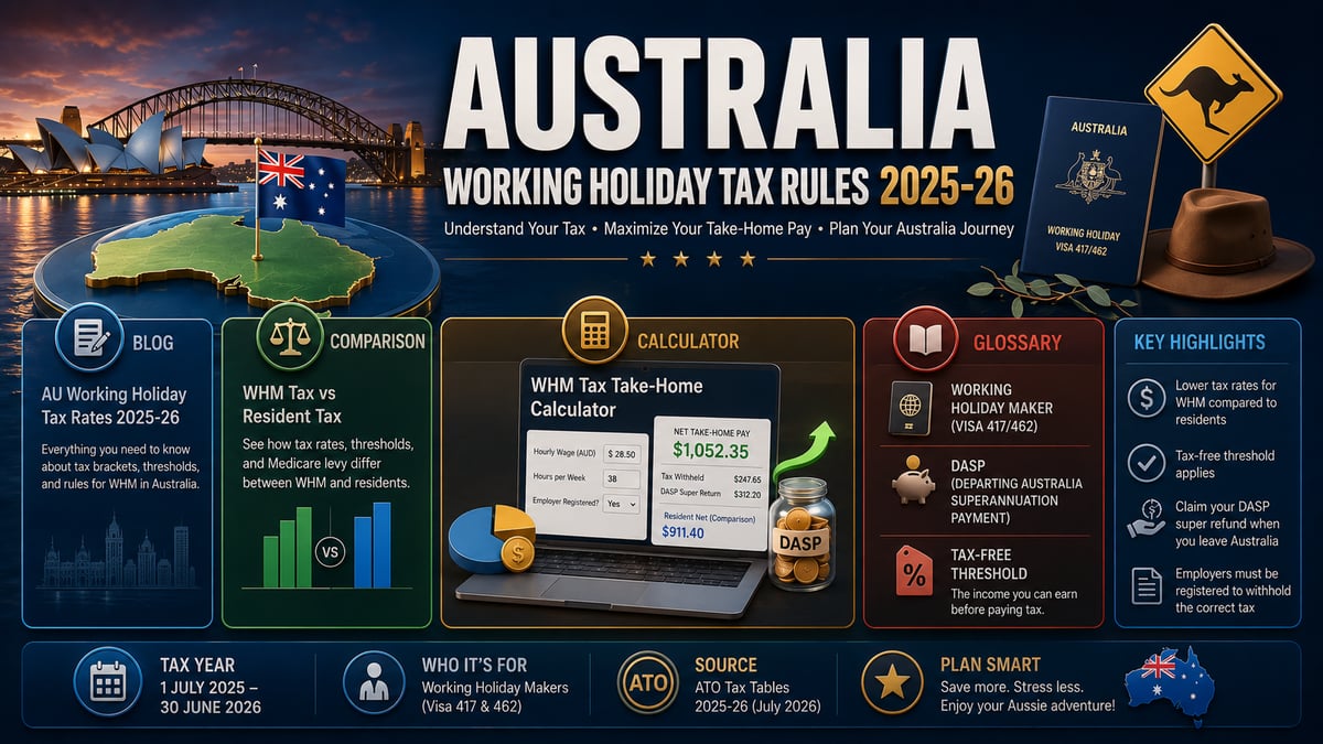 Australia Working Holiday Tax Rates 2025-26: Complete Guide for Backpackers and WHM Visa Holders - FinanceLives