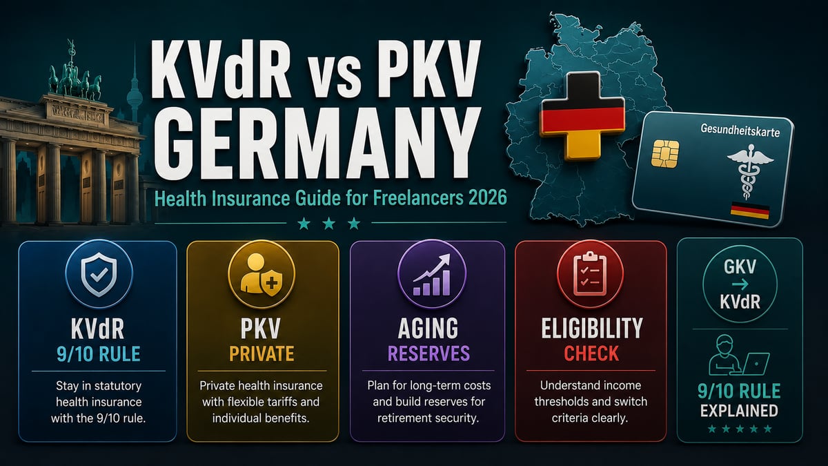 KVdR vs PKV for Freelancers in Germany: Health Insurance Guide for the Self-Employed 2026 - FinanceLives